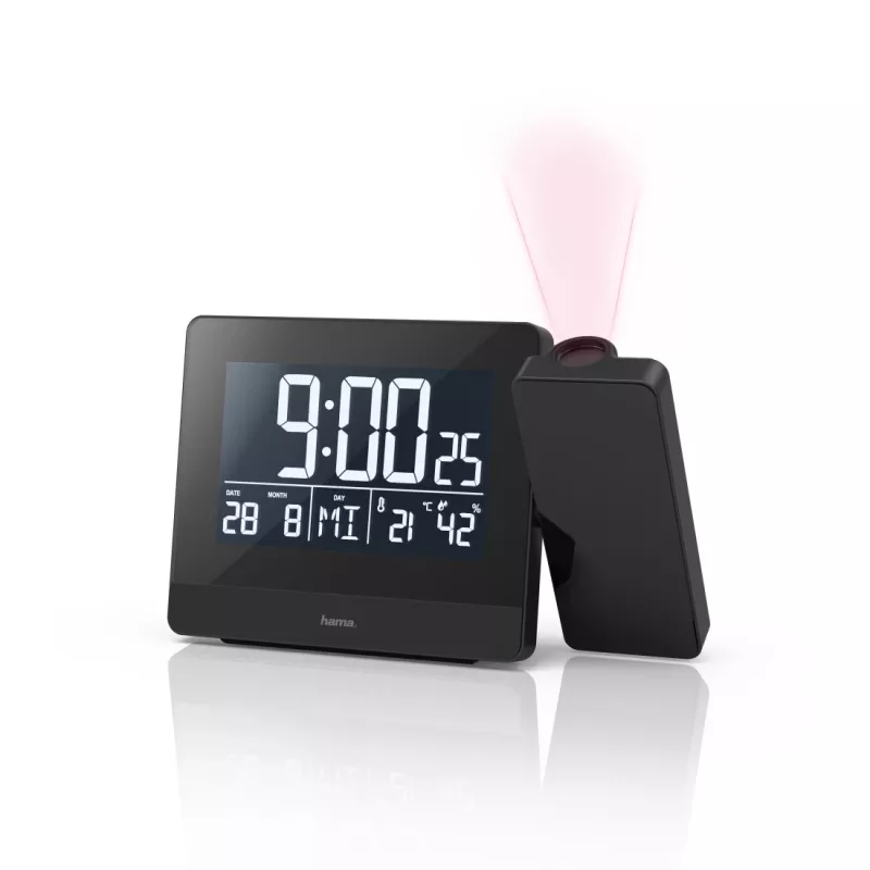Hama Plus Charge Digitaler Wecker Schwarz