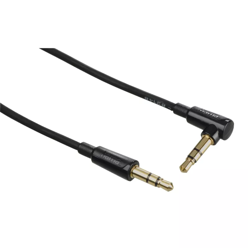 Audiokabel Hama Flexi-schlank 1,5m 3,5mm Stecker auf Stecker Schwarz