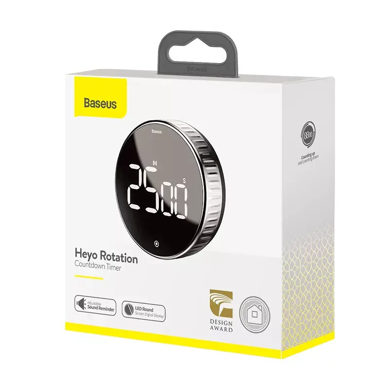 Täglicher Timer Baseus Heyo Rotation Countdown Schwarz Digital