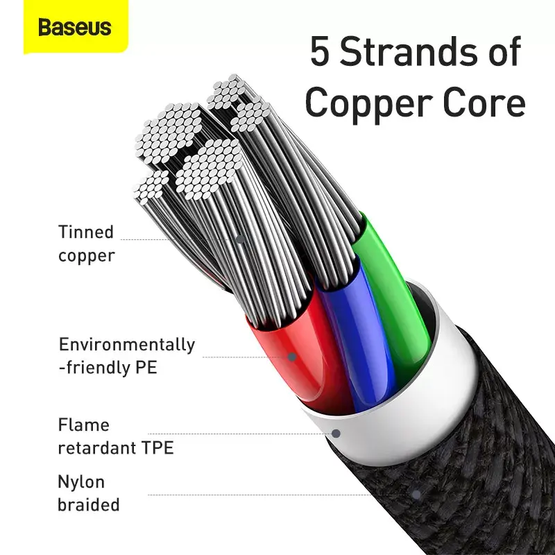 Lightning-Kabel Baseus CATLGD-A01 2m Schwarz