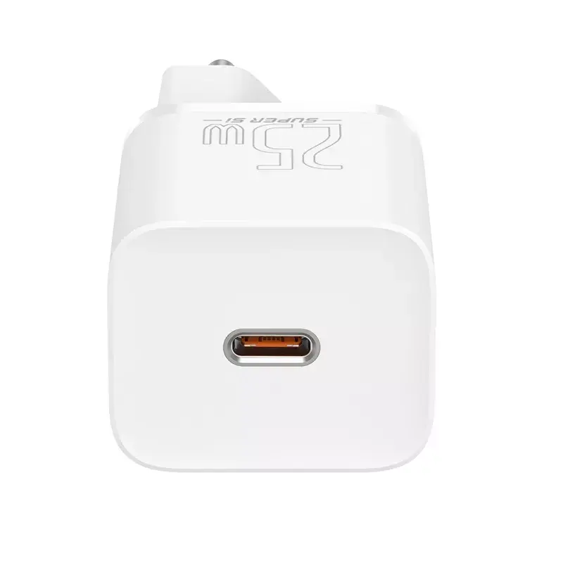 Baseus Super Si Indoor-Ladegerät Weiß Schnellladung 12V 1xUSB-C