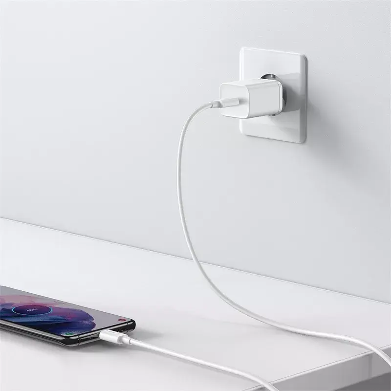 Baseus Super Si Indoor-Ladegerät Weiß Schnellladung 12V 1xUSB-C