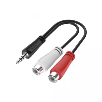 Hama 00200350 Audiokabel 0,15 m 3,5 mm Klinke RCA Schwarz