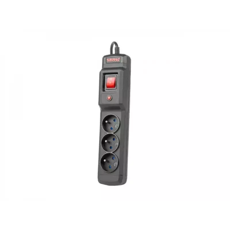 Steckdosenleiste ARMAC Multi M3 — 3 Steckdosen, 5 m Kabel, schwarz
