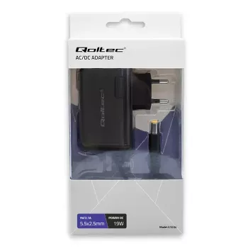 Netzteil Qoltec 51034 Indoor 19W Schwarz 220-240V