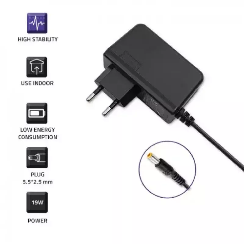 Netzteil Qoltec 51034 Indoor 19W Schwarz 220-240V