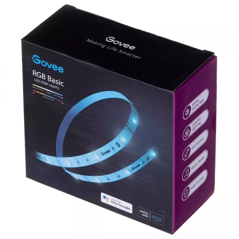 Govee RGB LED Stripe Basic Smart-Streifenleuchte Wi-Fi/Bluetooth 12 W