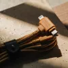 USB-Kabel native union Belt Kabel Duo 1,5 m USB-C auf USB-C/Lightning Gelb