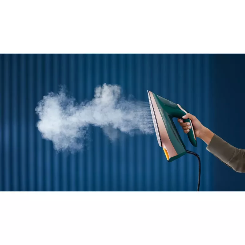 Dampfbügeleisen Philips DST8030/70 – 3000 W, SteamGlide Elite-Bügelsohle, 0,35 l Wassertank, 1,78 kg, Vertikaldampf, grün
