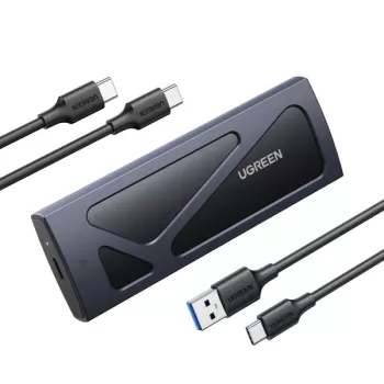 SSD-Gehäuse Ugreen 15512 M.2 10 Gbit/s Schwarz Grau