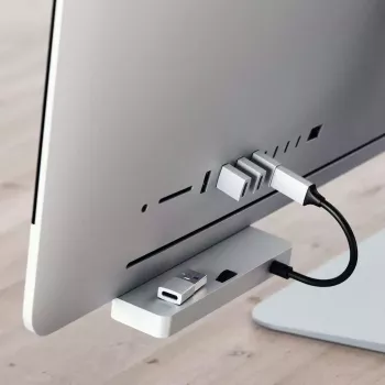 Satechi ST-TAUCS Kabel-Gender-Changer USB-A USB-C Silber