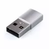 Satechi ST-TAUCS Kabel-Gender-Changer USB-A USB-C Silber