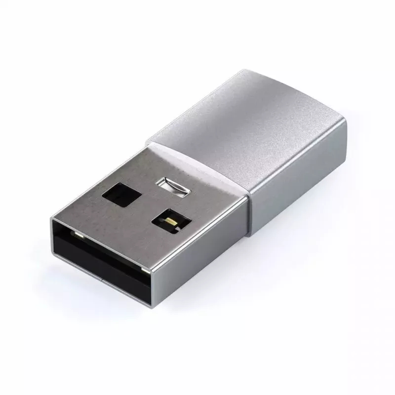 Satechi ST-TAUCS Kabel-Gender-Changer USB-A USB-C Silber