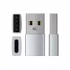 Satechi ST-TAUCS Kabel-Gender-Changer USB-A USB-C Silber
