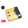 Water block EK Water Blocks Messing Kupfer Schwarz Gold
