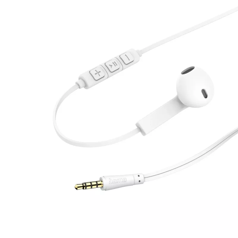Hama Advance Headset Kabelgebunden In-Ear Anrufe/Musik Weiß