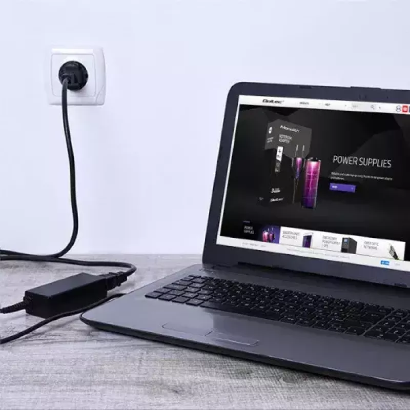 Ladegerät Qoltec 52408 Indoor AC Laptop 19V 2.1A Schwarz
