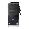 Techly ICA-CS 62 CPU-Halterung, unter dem Schreibtisch montierbarer Computerhalter, Schwarz