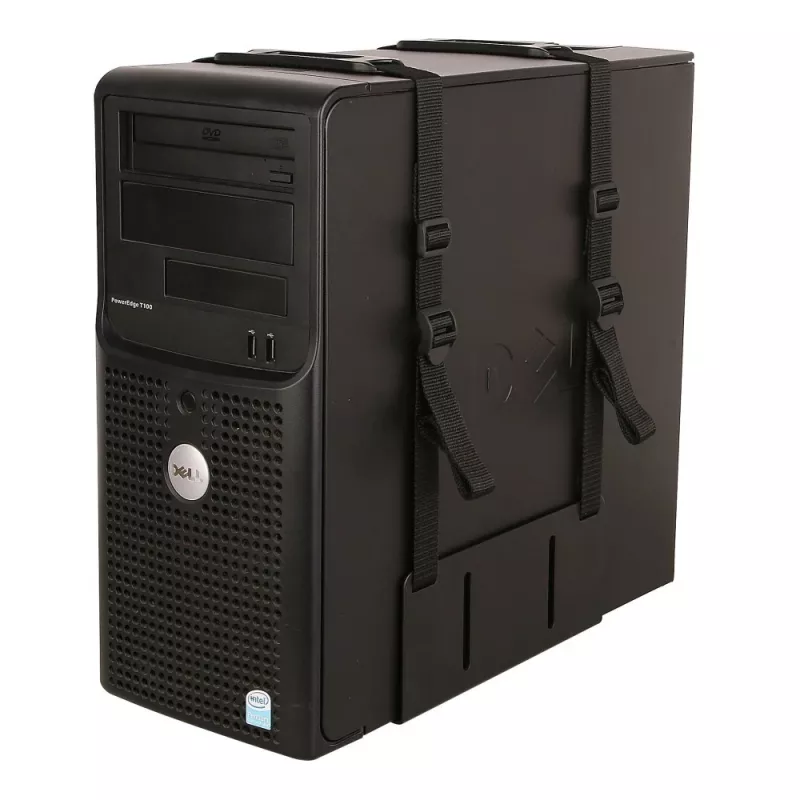 Techly ICA-CS 62 CPU-Halterung, unter dem Schreibtisch montierbarer Computerhalter, Schwarz