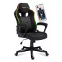 Gaming-Sessel huzaro Force 2.5 RGB Mesh — atmungsaktives Mesh, RGB-Beleuchtung, höhenverstellbar, neigbar, 130 kg Belastbarkeit