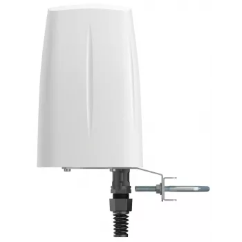 Omni-direktionale Netzwerkantenne QuWireless QuSpot AX10S, 2,4–2,5 / 4,7–6 GHz, max 7 dBi, PoE/LAN, vertikale Polarisation
