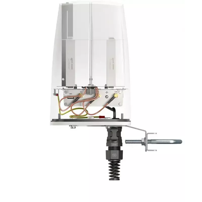 Omni-direktionale Netzwerkantenne QuWireless QuSpot AX10S, 2,4–2,5 / 4,7–6 GHz, max 7 dBi, PoE/LAN, vertikale Polarisation