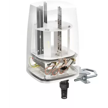 Omni-direktionale Netzwerkantenne QuWireless QuSpot AX10S, 2,4–2,5 / 4,7–6 GHz, max 7 dBi, PoE/LAN, vertikale Polarisation