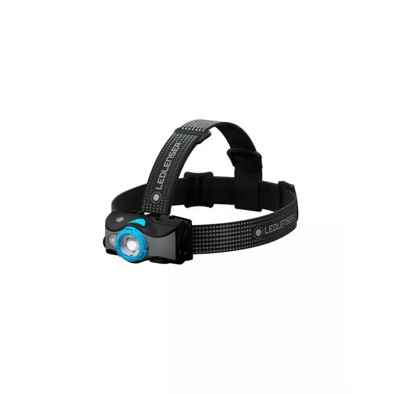 Stirnlampe Ledlenser MH7 Schwarz Blau — wiederaufladbare LED-Stirnlampe, 400 Lumen, integrierter Akku