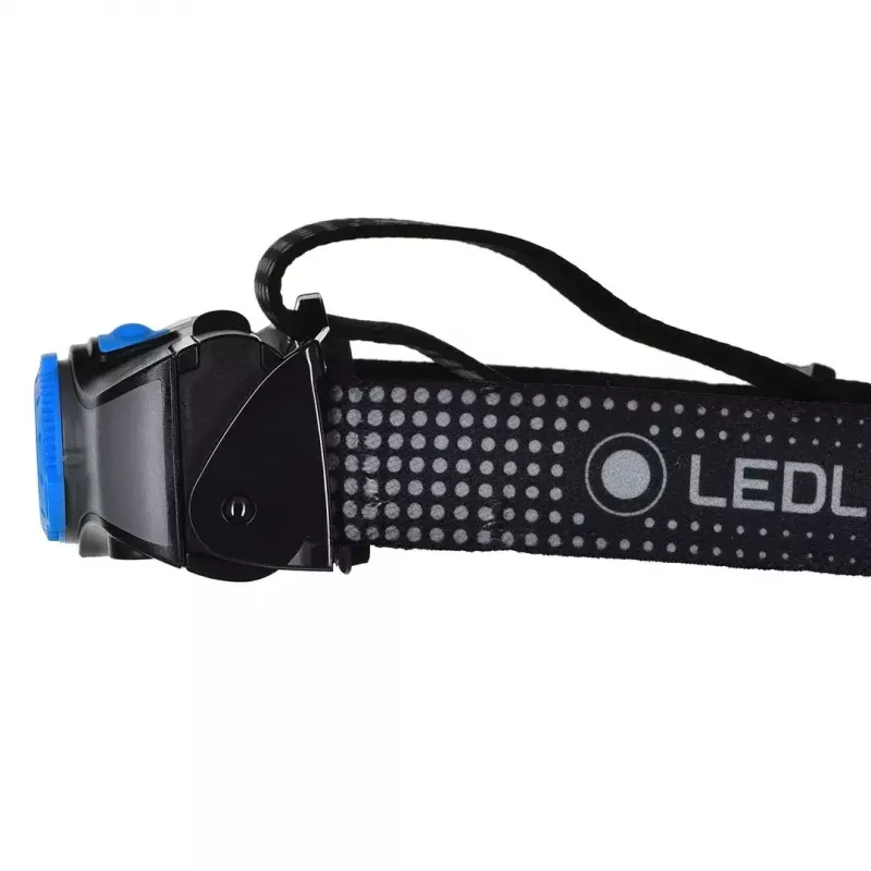 Stirnlampe Ledlenser MH7 Schwarz Blau — wiederaufladbare LED-Stirnlampe, 400 Lumen, integrierter Akku