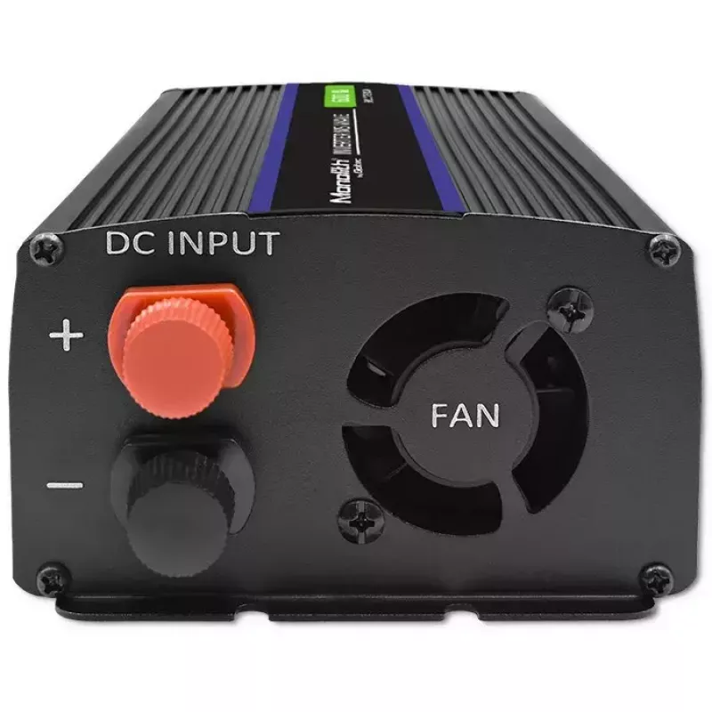 Spannungswandler QOLTEC Monolith 600 MS Wave 12V auf 230V 600W, reine/sinusförmige oder modifizierte Welle wie angegeben
