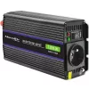 Wechselrichter QOLTEC Monolith 600 W — 12 V auf 230 V, USB PD 18 W, Auto/Innenbereich, schwarz