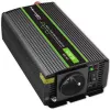 Wechselrichter QOLTEC Monolith 600 W — 12 V auf 230 V, USB PD 18 W, Auto/Innenbereich, schwarz