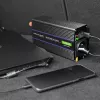 Wechselrichter QOLTEC Monolith 600 W — 12 V auf 230 V, USB PD 18 W, Auto/Innenbereich, schwarz