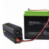 Wechselrichter QOLTEC Monolith 600 W — 12 V auf 230 V, USB PD 18 W, Auto/Innenbereich, schwarz