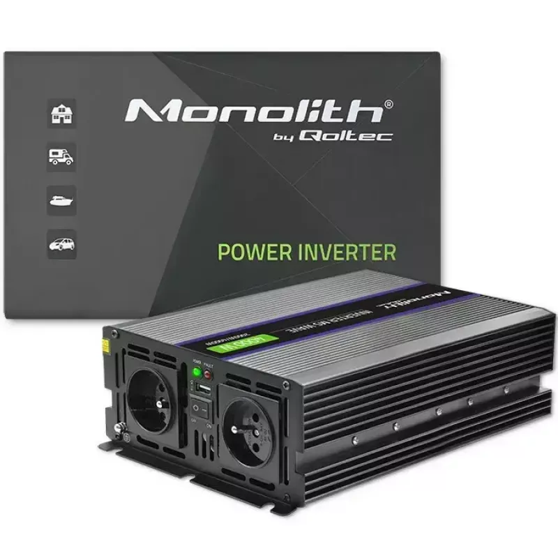 Spannungswandler QOLTEC Monolith 4000 MS Wave 12V auf 230V 2000/4000W mit USB