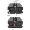Spannungswandler QOLTEC Monolith 4000 MS Wave 12V auf 230V 2000/4000W mit USB