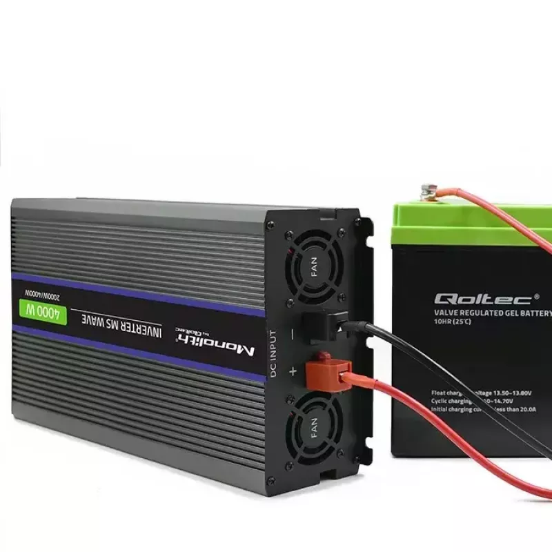 Spannungswandler QOLTEC Monolith 4000 MS Wave 12V auf 230V 2000/4000W mit USB