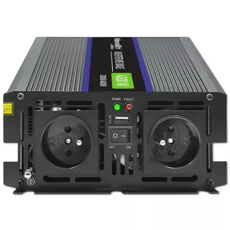 Spannungswandler QOLTEC Monolith 4000 MS Wave 12V auf 230V 2000/4000W mit USB