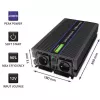 Spannungswandler QOLTEC Monolith 4000 MS Wave 12V auf 230V 2000/4000W mit USB