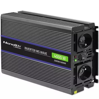 Spannungswandler QOLTEC Monolith 4000 MS Wave 12V auf 230V 2000/4000W mit USB