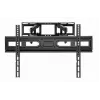 Boden-TV-Ständer Gembird WM-80ST-03 für 37-Zoll- bis 80-Zoll-Bildschirme, VESA 100x100–600x400, Neigung -15°–3°, Schwenkung ±60°, max. Tragfähigkeit 40 kg, schwarz