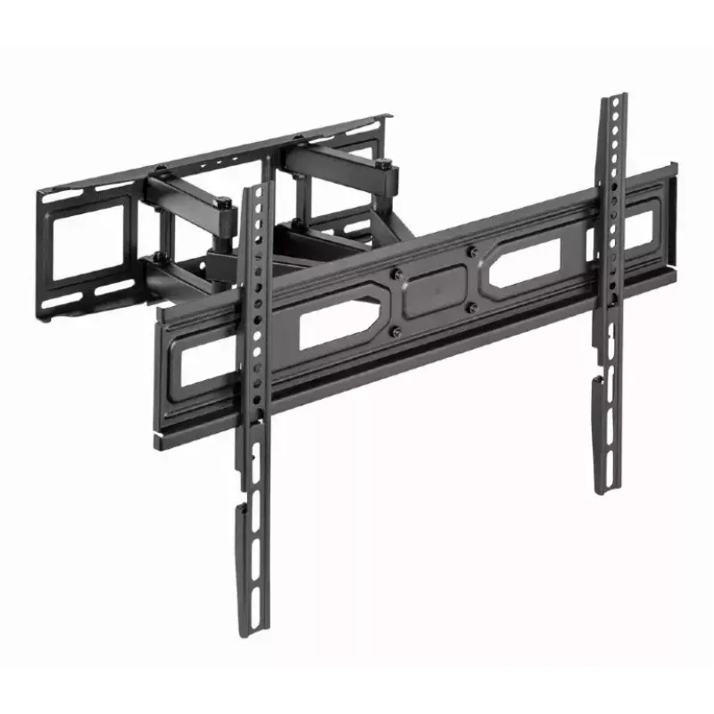 Boden-TV-Ständer Gembird WM-80ST-03 für 37-Zoll- bis 80-Zoll-Bildschirme, VESA 100x100–600x400, Neigung -15°–3°, Schwenkung ±60°, max. Tragfähigkeit 40 kg, schwarz