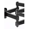 Boden-TV-Ständer Gembird WM-80ST-03 für 37-Zoll- bis 80-Zoll-Bildschirme, VESA 100x100–600x400, Neigung -15°–3°, Schwenkung ±60°, max. Tragfähigkeit 40 kg, schwarz