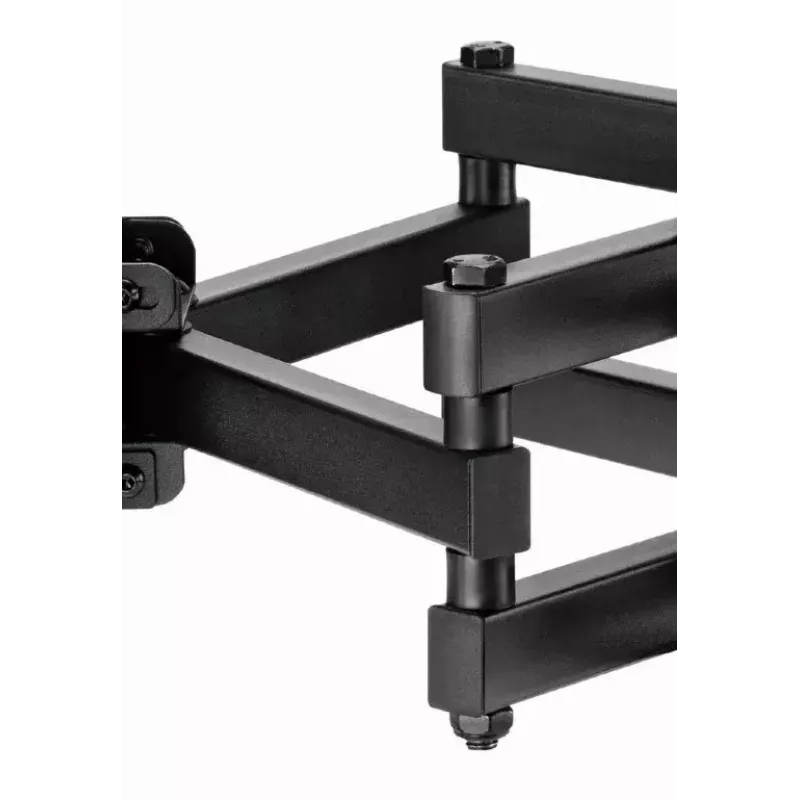 Boden-TV-Ständer Gembird WM-80ST-03 für 37-Zoll- bis 80-Zoll-Bildschirme, VESA 100x100–600x400, Neigung -15°–3°, Schwenkung ±60°, max. Tragfähigkeit 40 kg, schwarz