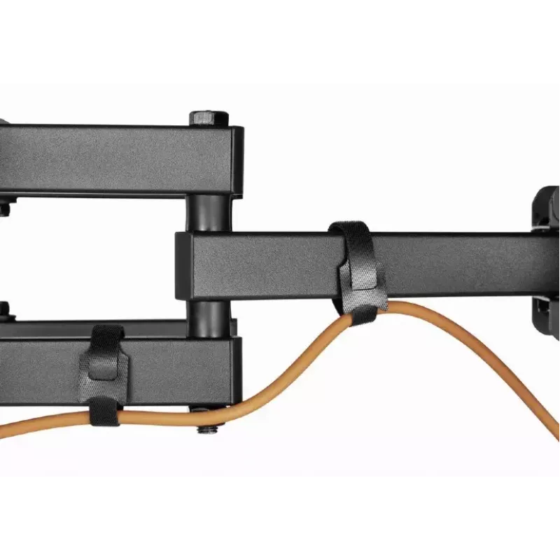 Boden-TV-Ständer Gembird WM-80ST-03 für 37-Zoll- bis 80-Zoll-Bildschirme, VESA 100x100–600x400, Neigung -15°–3°, Schwenkung ±60°, max. Tragfähigkeit 40 kg, schwarz