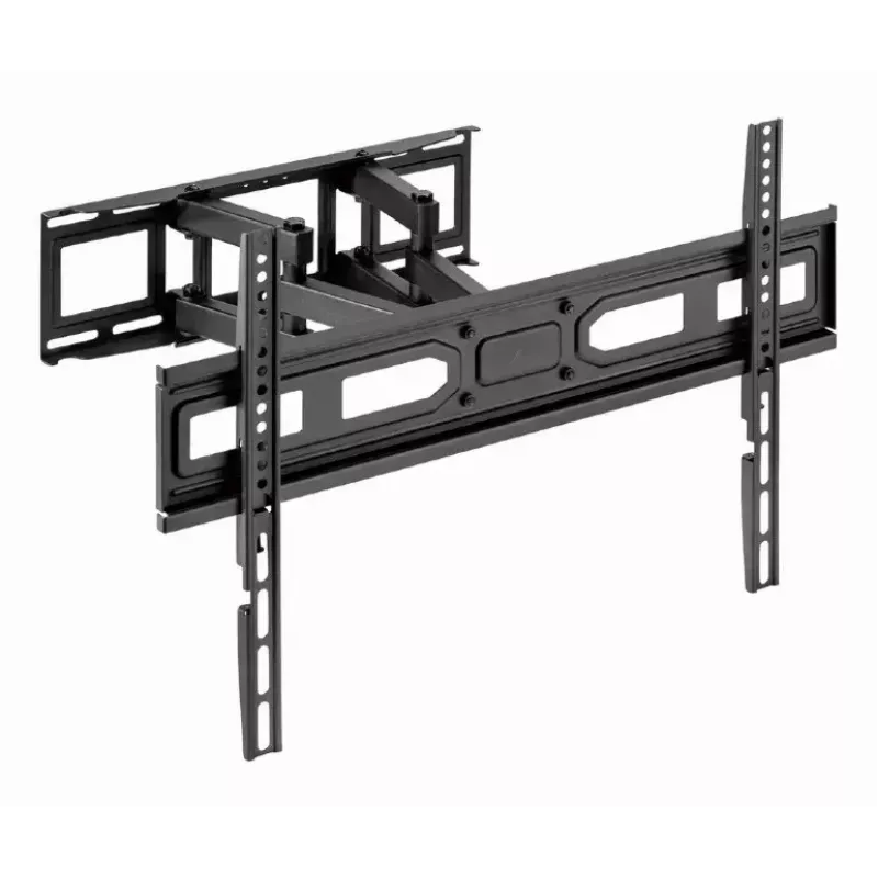 Boden-TV-Ständer Gembird WM-80ST-03 für 37-Zoll- bis 80-Zoll-Bildschirme, VESA 100x100–600x400, Neigung -15°–3°, Schwenkung ±60°, max. Tragfähigkeit 40 kg, schwarz