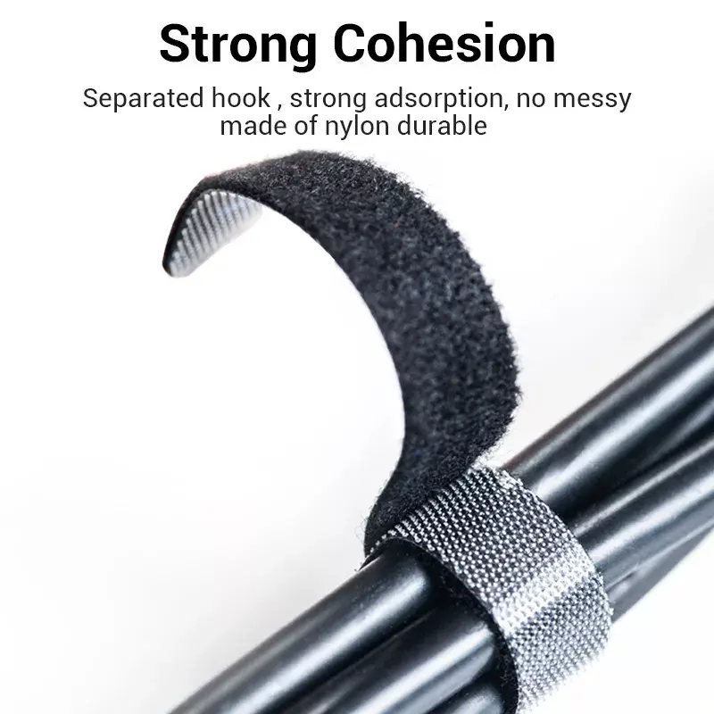 Klett-Kabelbinder Vention KAABJ, Nylon, 5 m x 11 mm, schwarz