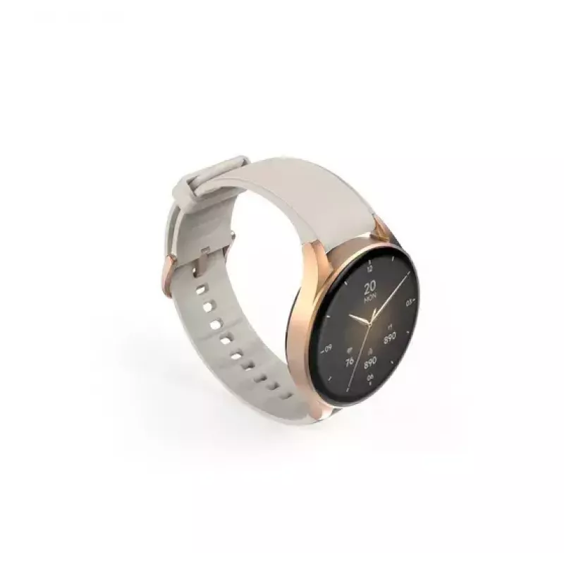 Hama Smartwatch 8900 3,3 cm (1,3 Zoll) AMOLED 42 mm Digital 466 x 466 Pixel Touchscreen Gold GPS (Satellit)
