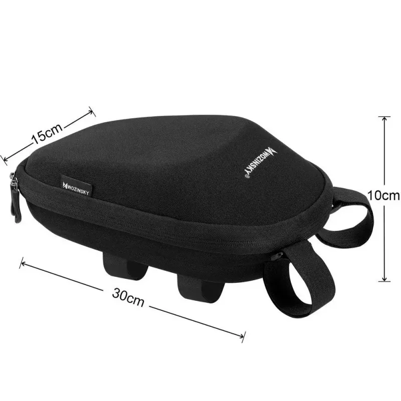 Lenkertasche Wozinsky WSB1BK — wasserdicht 4 L, schwarz, für Fahrräder und Roller