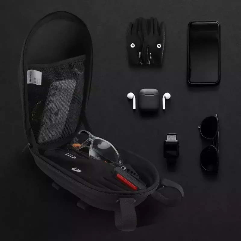 Lenkertasche Wozinsky WSB1BK — wasserdicht 4 L, schwarz, für Fahrräder und Roller